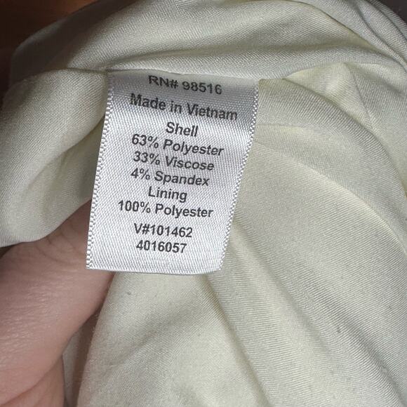 Coldwater Creek Wide Leg Trousers Size L/14 in Cream - Picture 7 of 9